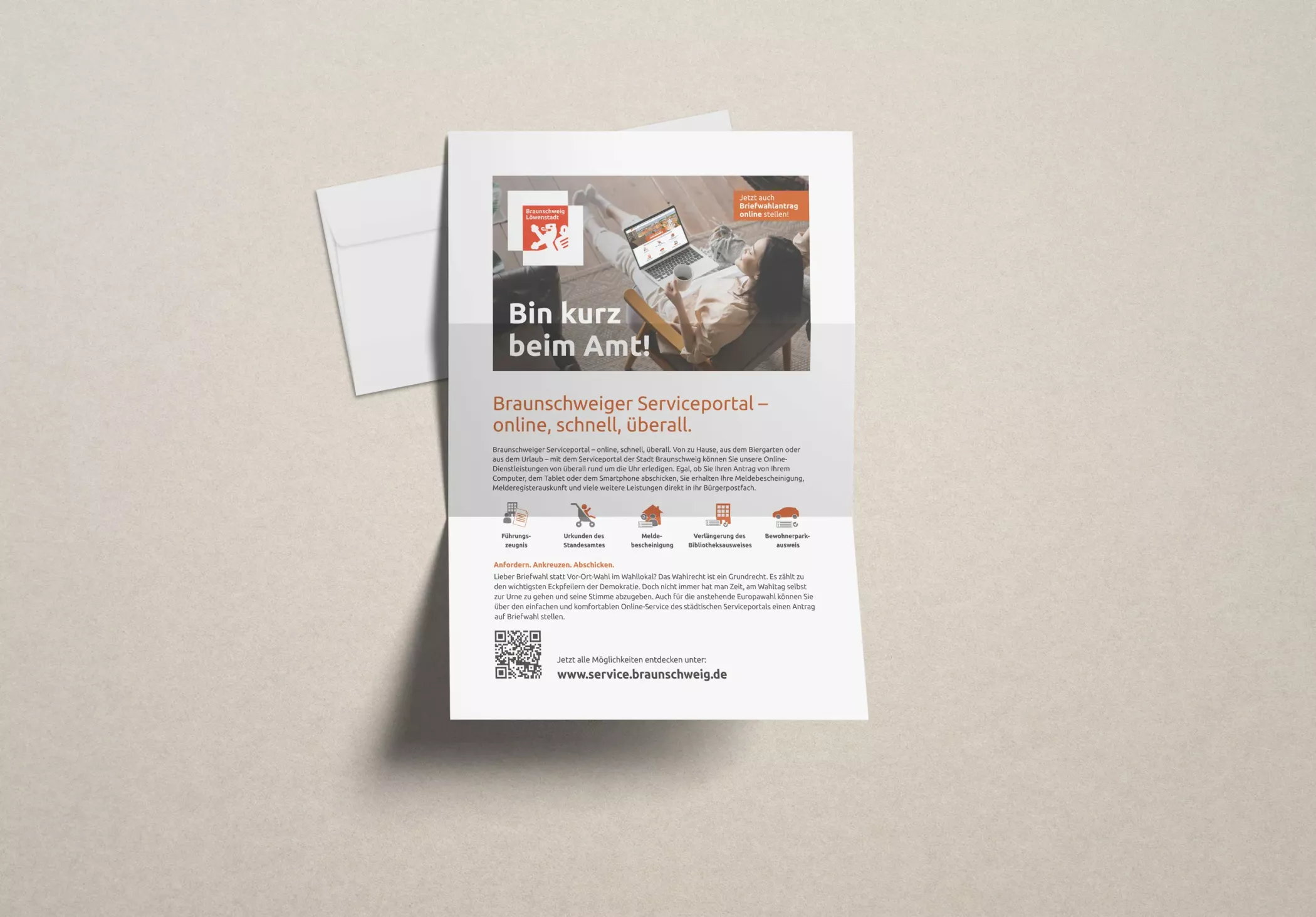 Die Postwurfsendung der Kampagne