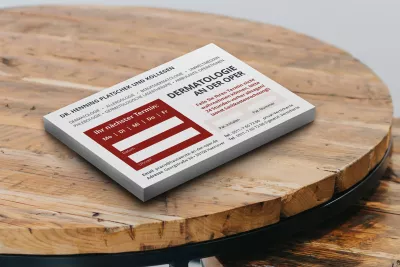 Ein Stapel Terminzettel der 