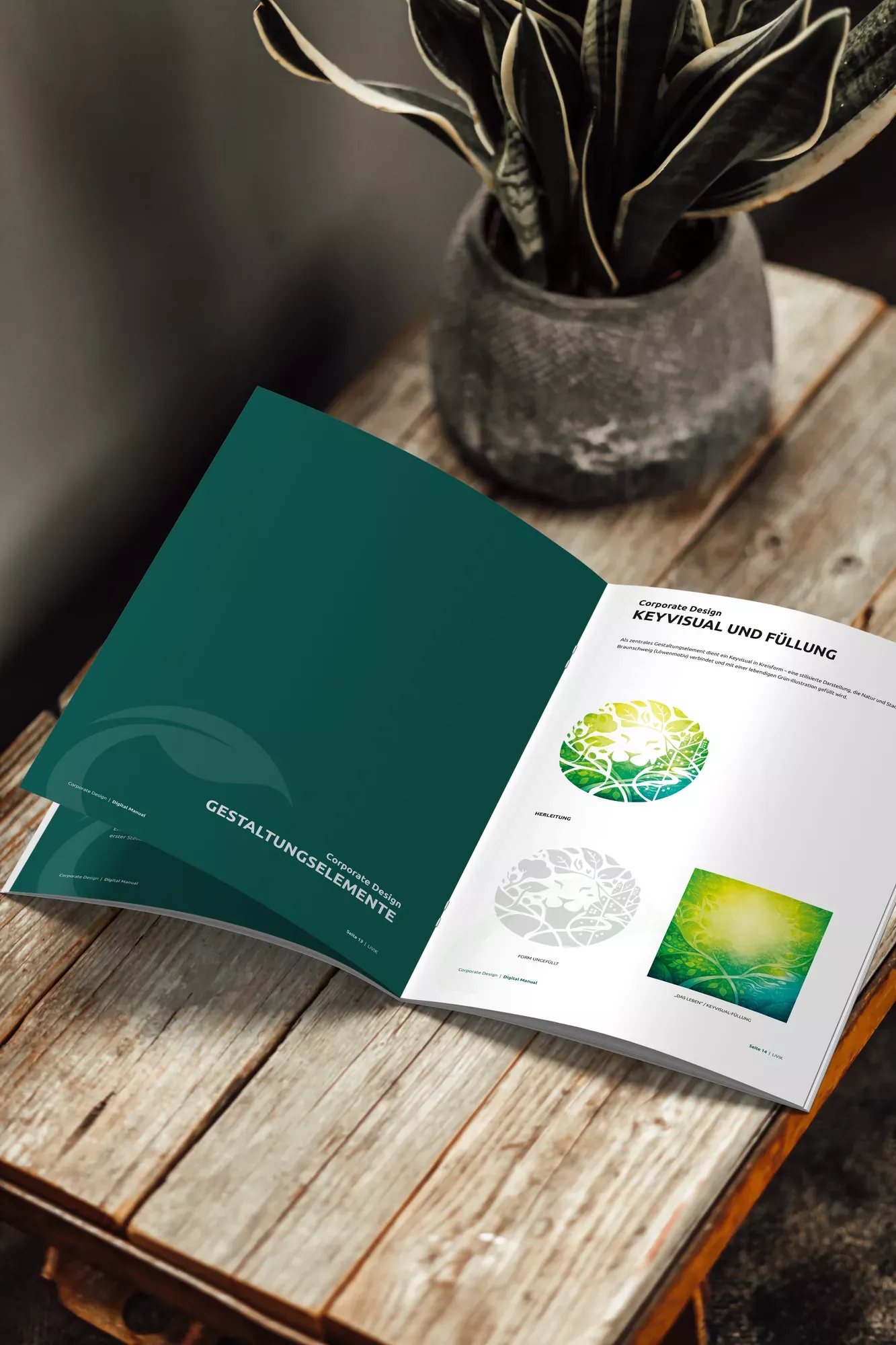 Brand Manual für LiViK mit Vorgaben zu Logo, Farben und Typografie